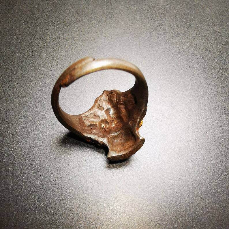 Tibetan Buddhist Vajra Bell Ring,Made of Pure Gold Filled and Silver Filled - Gandhanra-ART