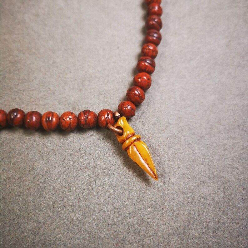 Tibetan Yak Bone Amulet Vajra Kila(Dorje Phurba) - Gandhanra-ART