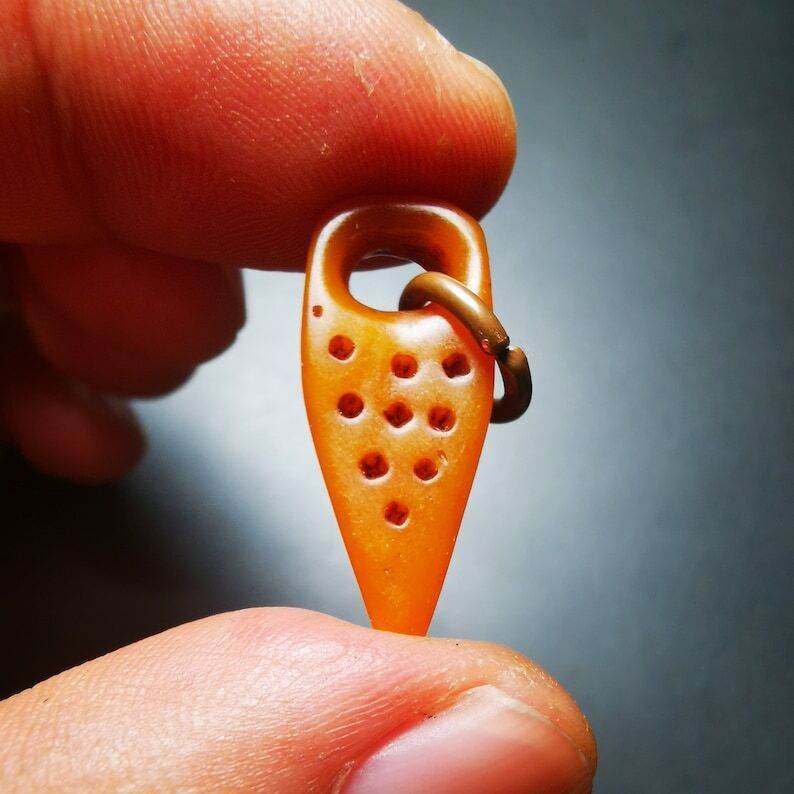 Yak Bone Carved Amulet Kila(Dorje Phurba) - Gandhanra-ART