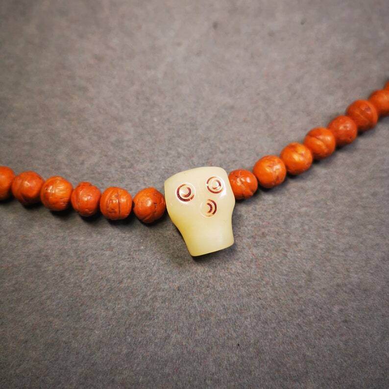 Mala Accessories,Guru Bead, T-drilled 3-Hole Bead for Prayer Bead - Gandhanra-ART