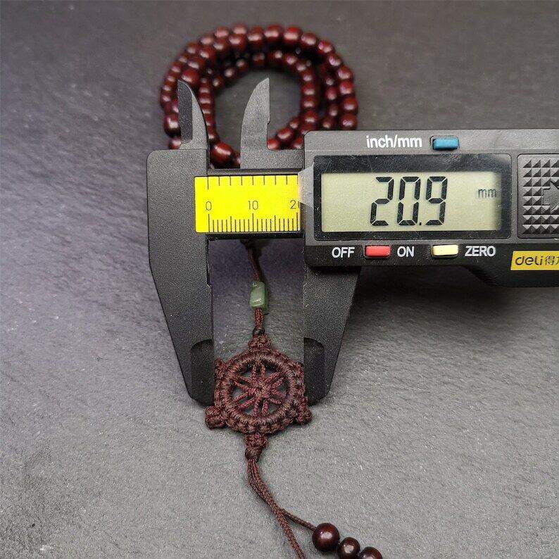 Rosewood Beads Mala,Prayer Beads Necklace - Gandhanra-ART