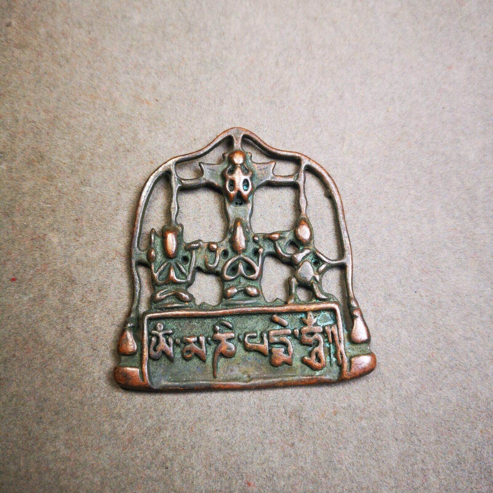 Buddha Statue Badge,Three Great Chenrezig,Manjushri,Vajrapani - Gandhanra-ART
