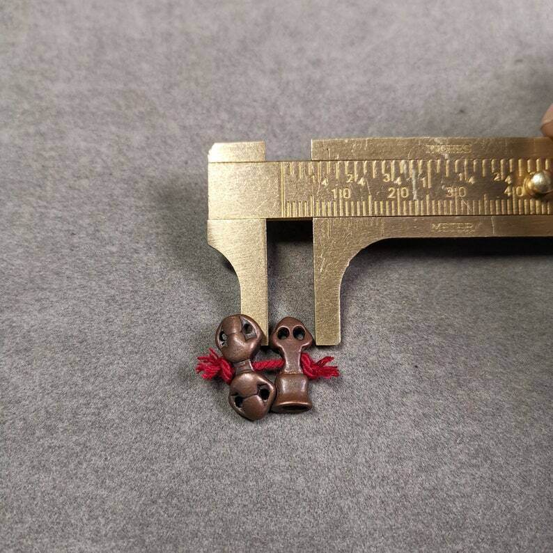 Amulet Pendant,Mini Vajra and Dorje Bell, Mala Accessories - Gandhanra-ART