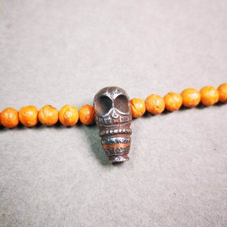Guru Bead,T-drilled 3-Hole Mala Bead - Gandhanra-ART