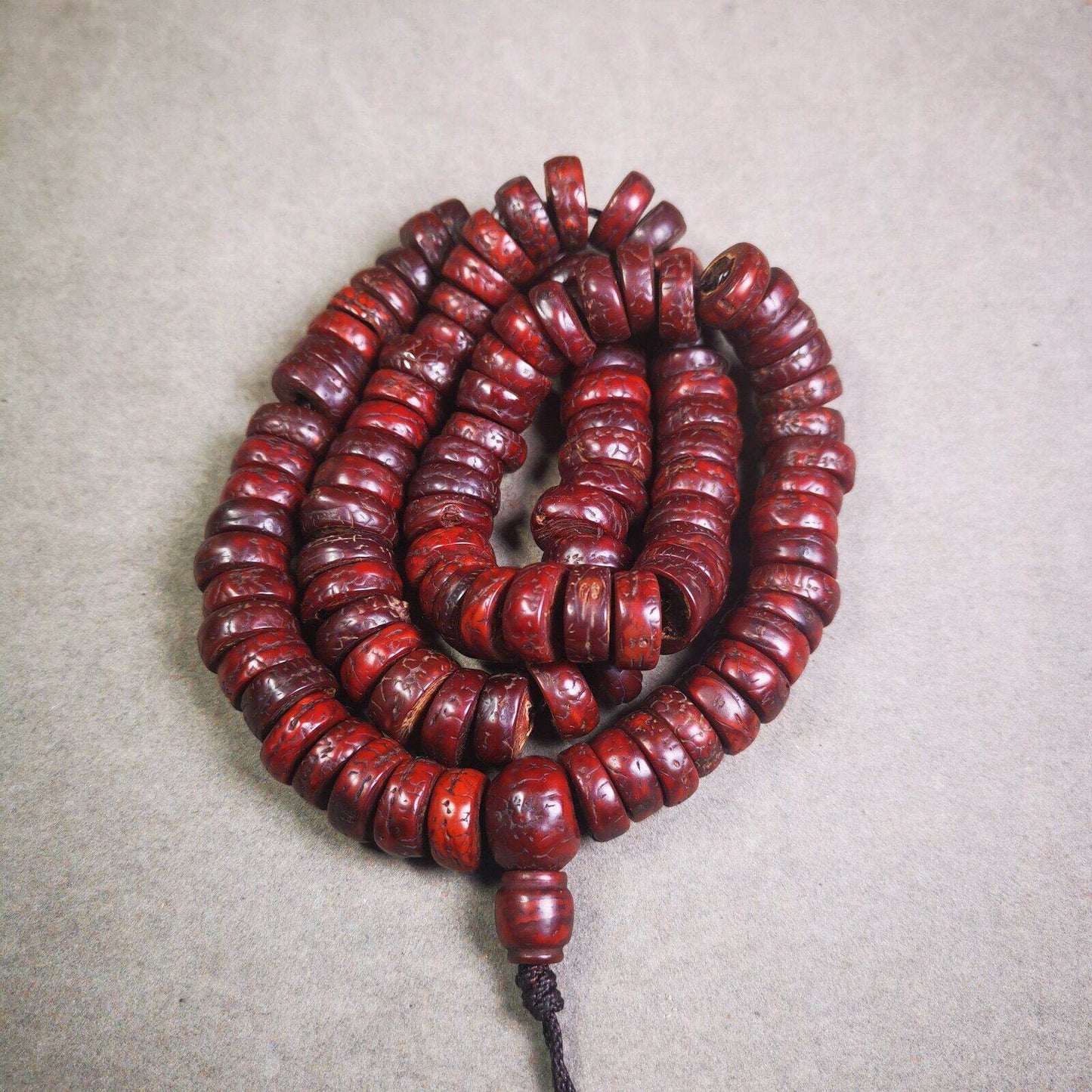 108 Bodhi Bead Mala,Old Prayer Beads Necklace - Gandhanra-ART