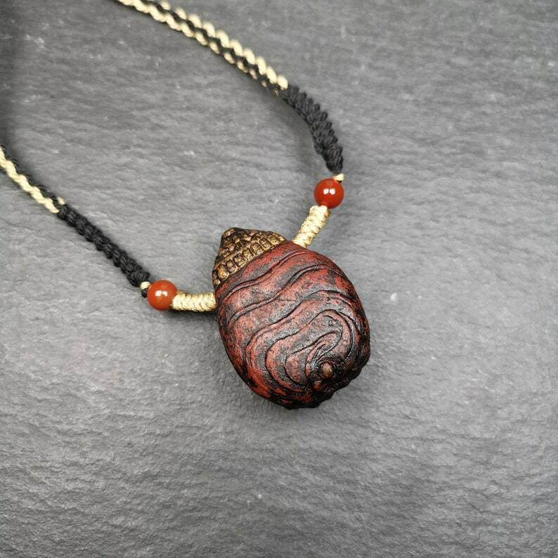 Old Tibetan Tsa Tsa Amulet, Scorpion Guru of Padmasambhava,Scorpion Terma Amulet - Gandhanra-ART