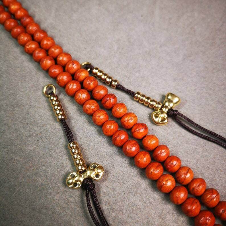 Mala Counters,Prayer Bead Counters - Tibetan Buddhist mala beads, size reference