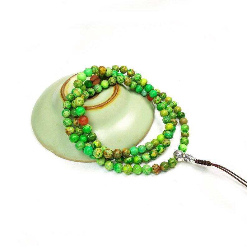 Siliceous Rock Beads Mala for Women - Gandhanra-ART