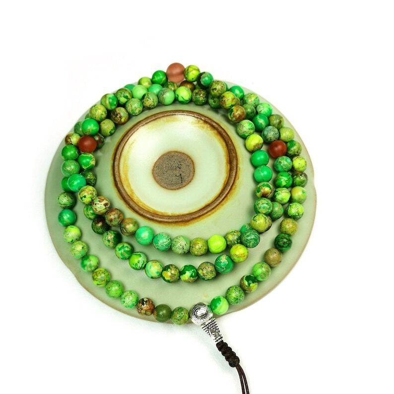 Siliceous Rock Beads Mala for Women - Gandhanra-ART