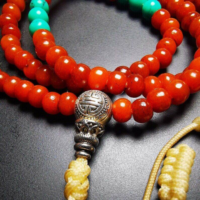 Yak Bone 108 Mala,6mm Prayer Beads - Gandhanra-ART