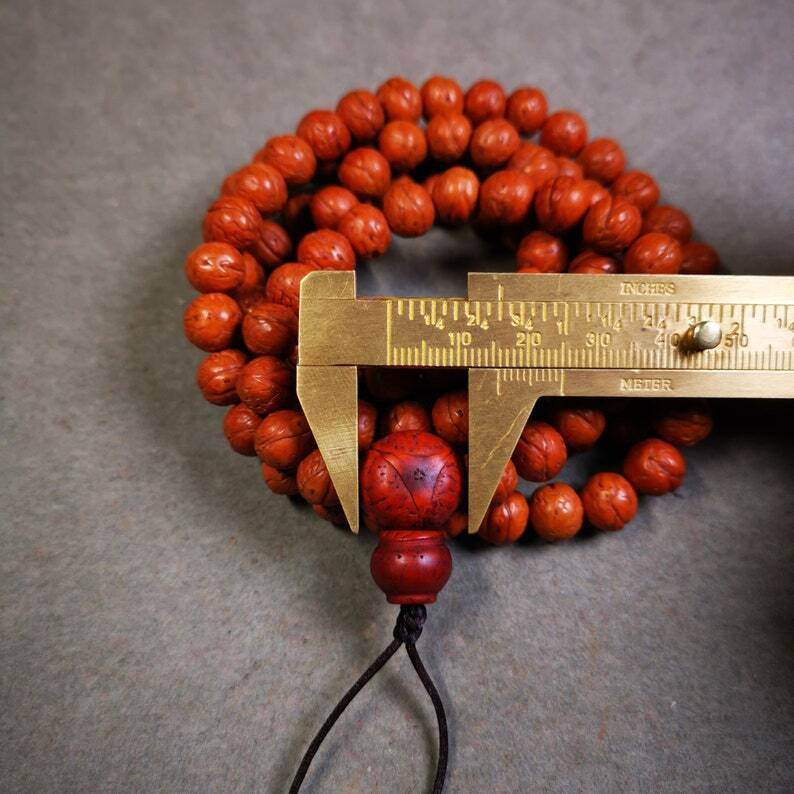 Old Mala,9mm Prayer Beads - Gandhanra-ART