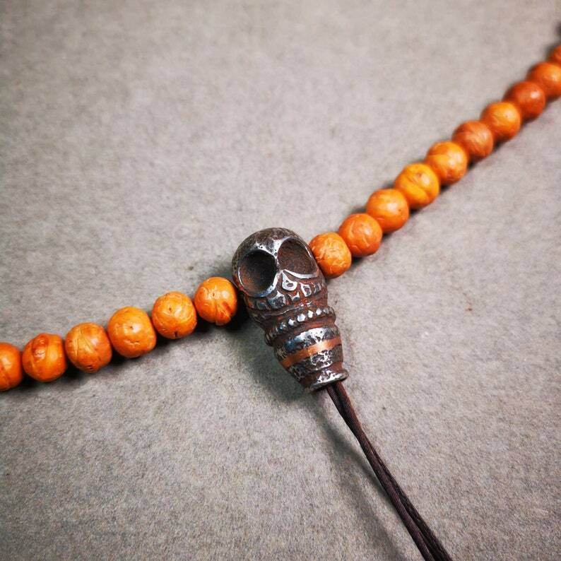 Guru Bead,T-drilled 3-Hole Mala Bead - Gandhanra-ART