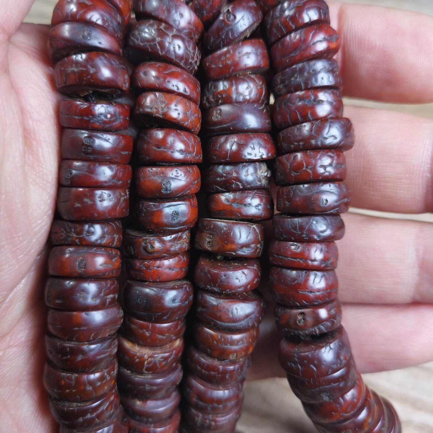 108 Bodhi Bead Mala,Old Prayer Beads Necklace - Gandhanra-ART