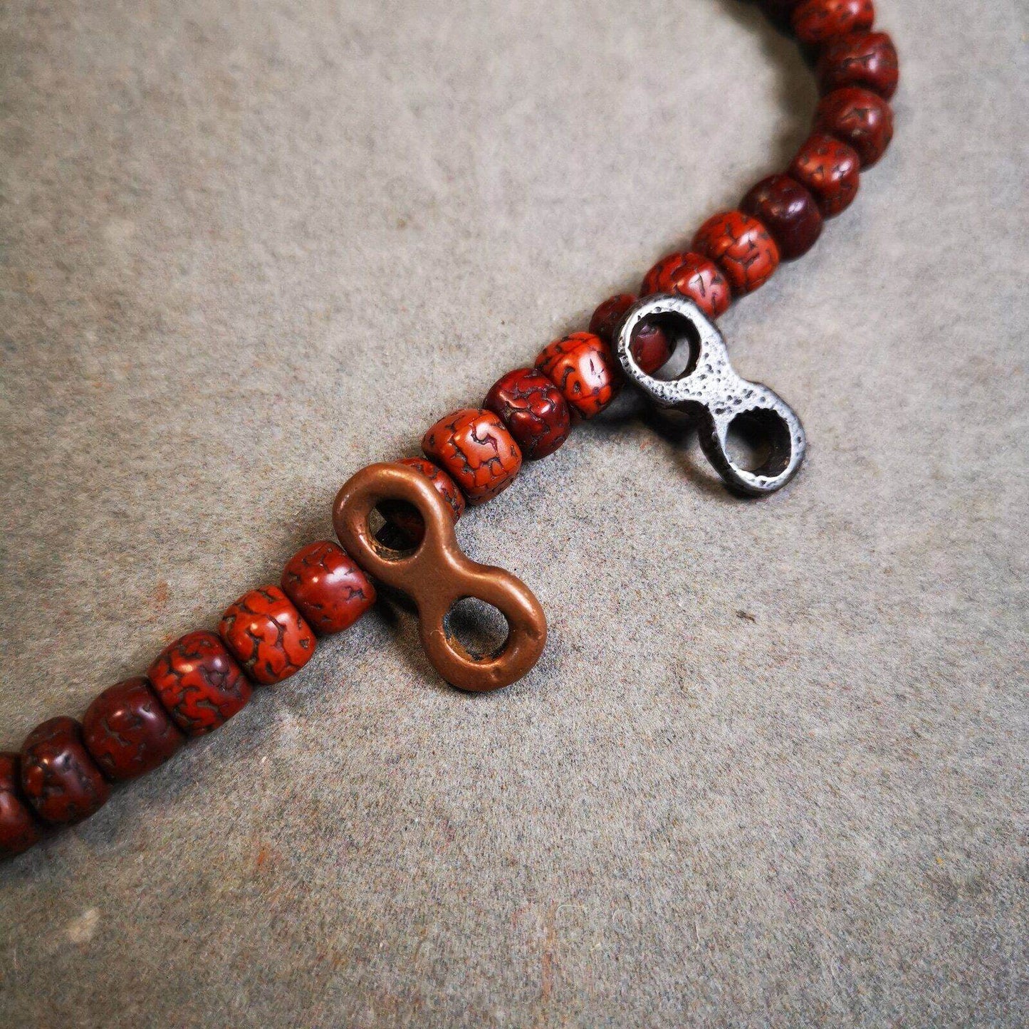 Old Mala Clip, Mala Pendant Connecting Ring - Gandhanra-ART