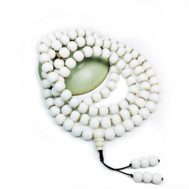 Conch Shell Mala, Prayer Beads - Gandhanra-ART