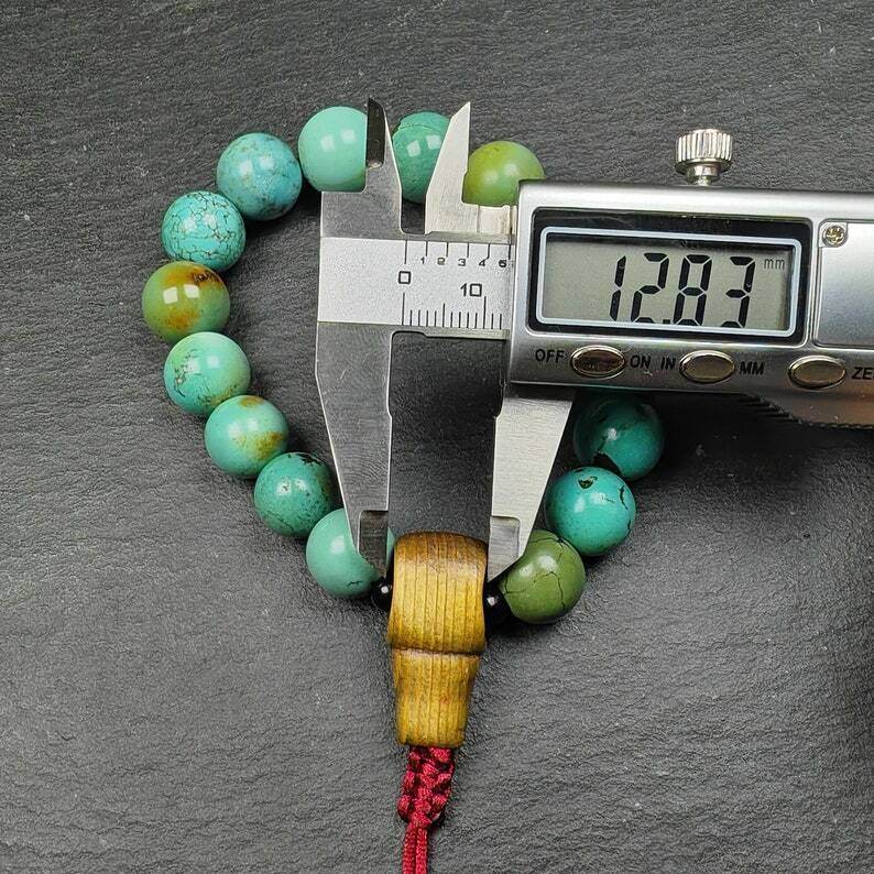 Old Tibetan Turquoise Bracelet Wrist Mala - Gandhanra-ART