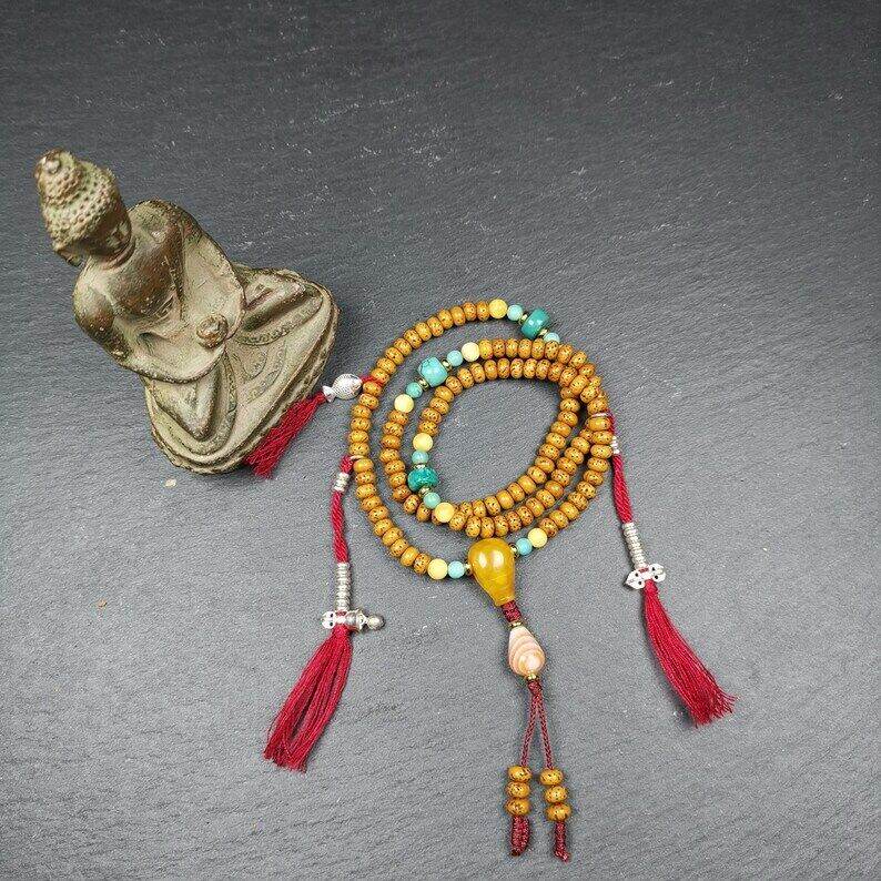5mm Mini Size Lotus Seed Mala - Gandhanra-ART