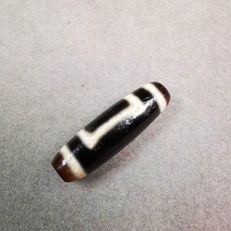 Heaven & Earth Dzi Bead - Gandhanra-ART
