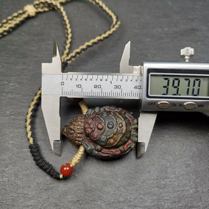Old Tibetan Tsa Tsa Mold Amulet, Scorpion Guru of Padmasambhava