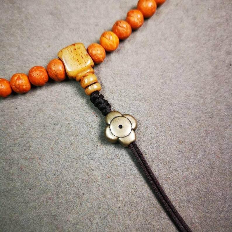 Amulet ,Gesong Flower Marker Spacer Bead for Prayer Bead,Mala - Gandhanra-ART