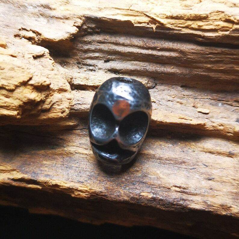 Amulet,Skull Citipati Spacer Pendant Bead for Mala,Necklace,Prayer Bead - Gandhanra-ART