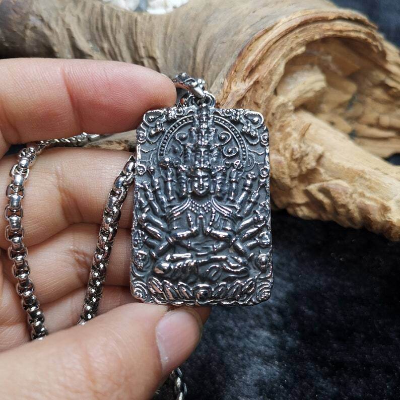 Buddhist Amulet,Chenrezig,Padmapani,Avalokitesvara - Gandhanra-ART