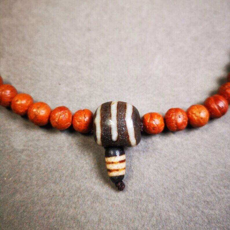 T-drilled 3-Hole Mala Bead - Gandhanra-ART