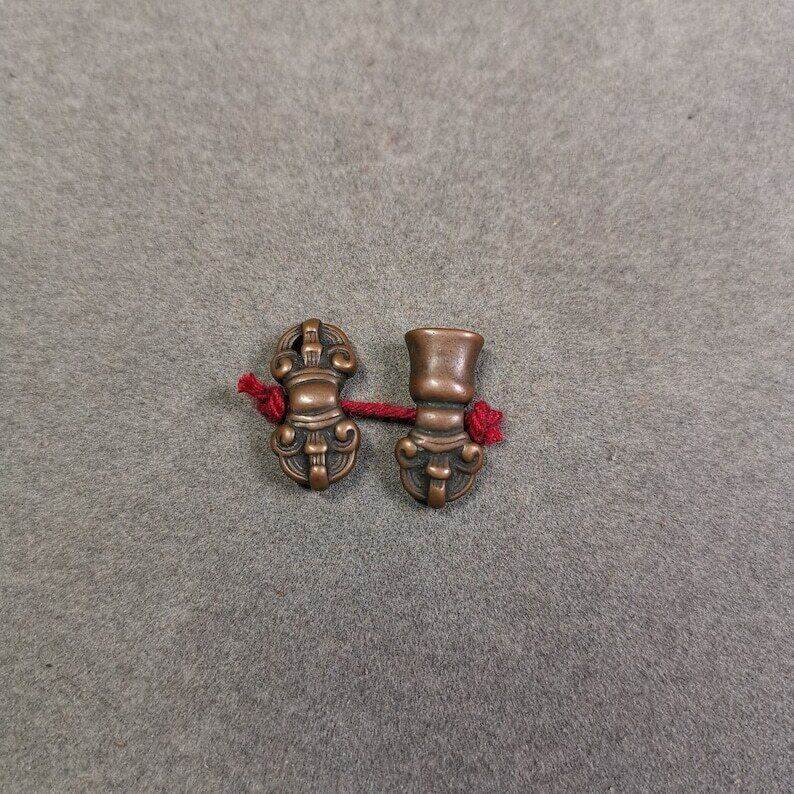 Amulet Pendant,Mini Vajra and Dorje Bell, Mala Accessories - Gandhanra-ART