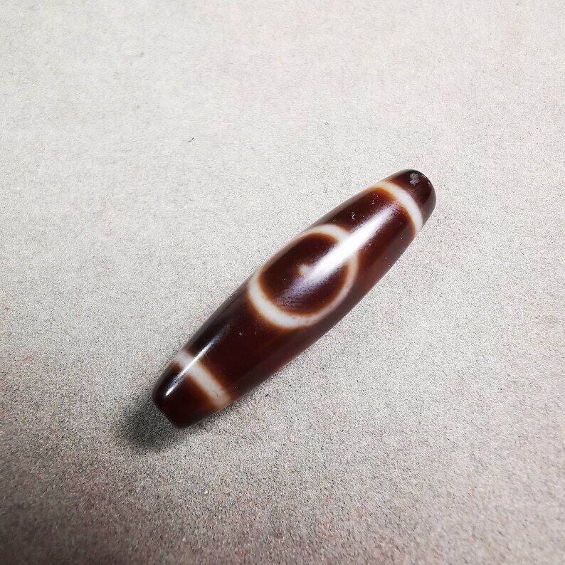 Heaven & Earth Dzi Bead - Gandhanra-ART