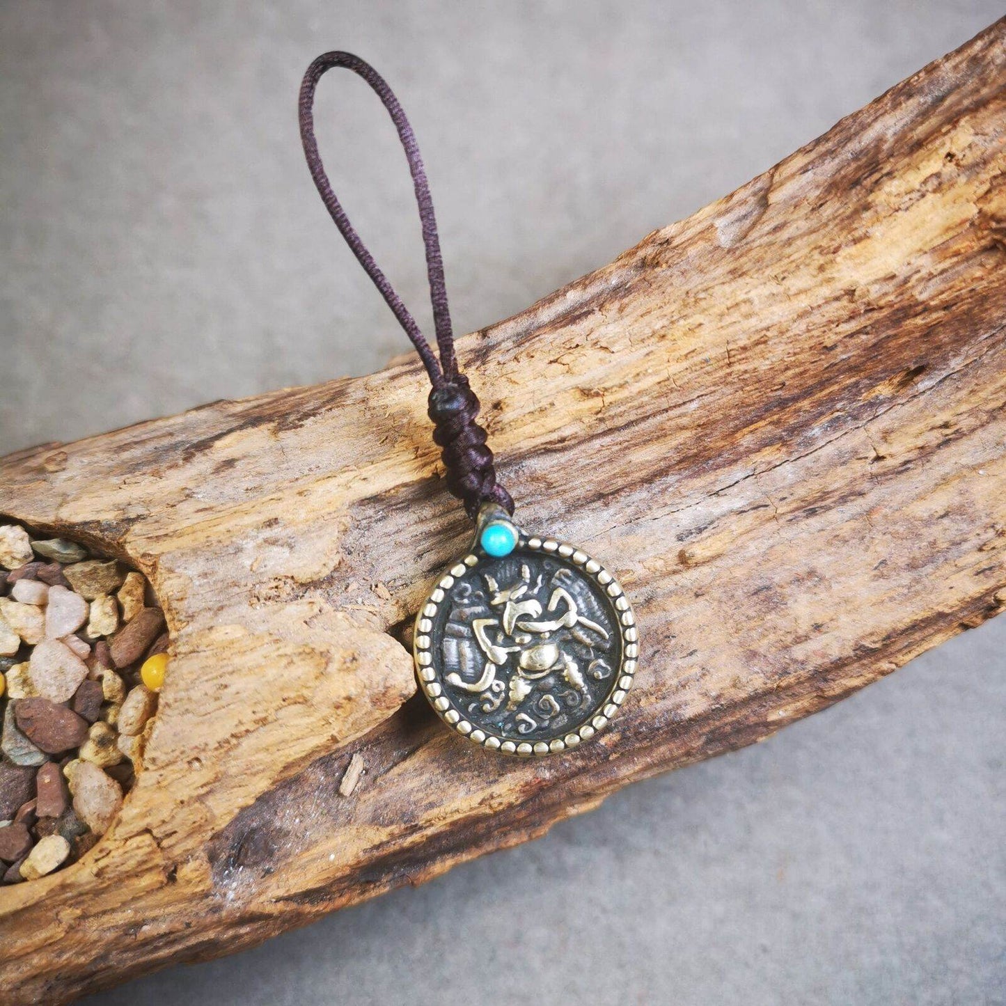 Buddhist Amulet,Bag Hanging, Garuda / Vajrapani - Gandhanra-ART