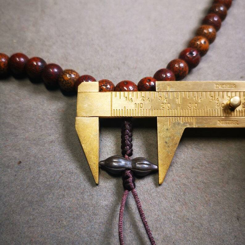 Old 108 Lotus Seed Mala,Prayer Beads 35.4"