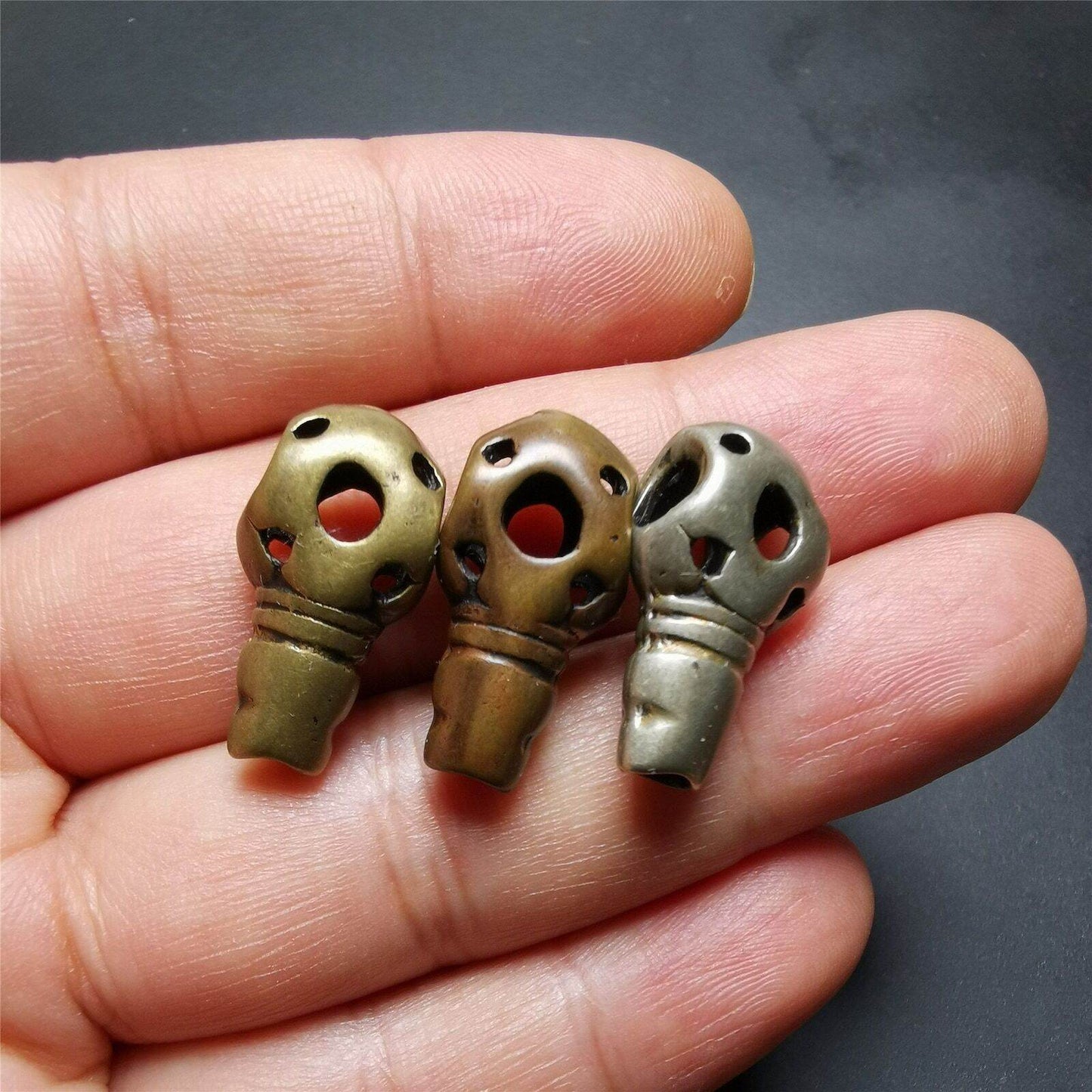 Guru Bead,T-drilled 3-Hole Bead Connector for Mala,Prayer Bead - Gandhanra-ART