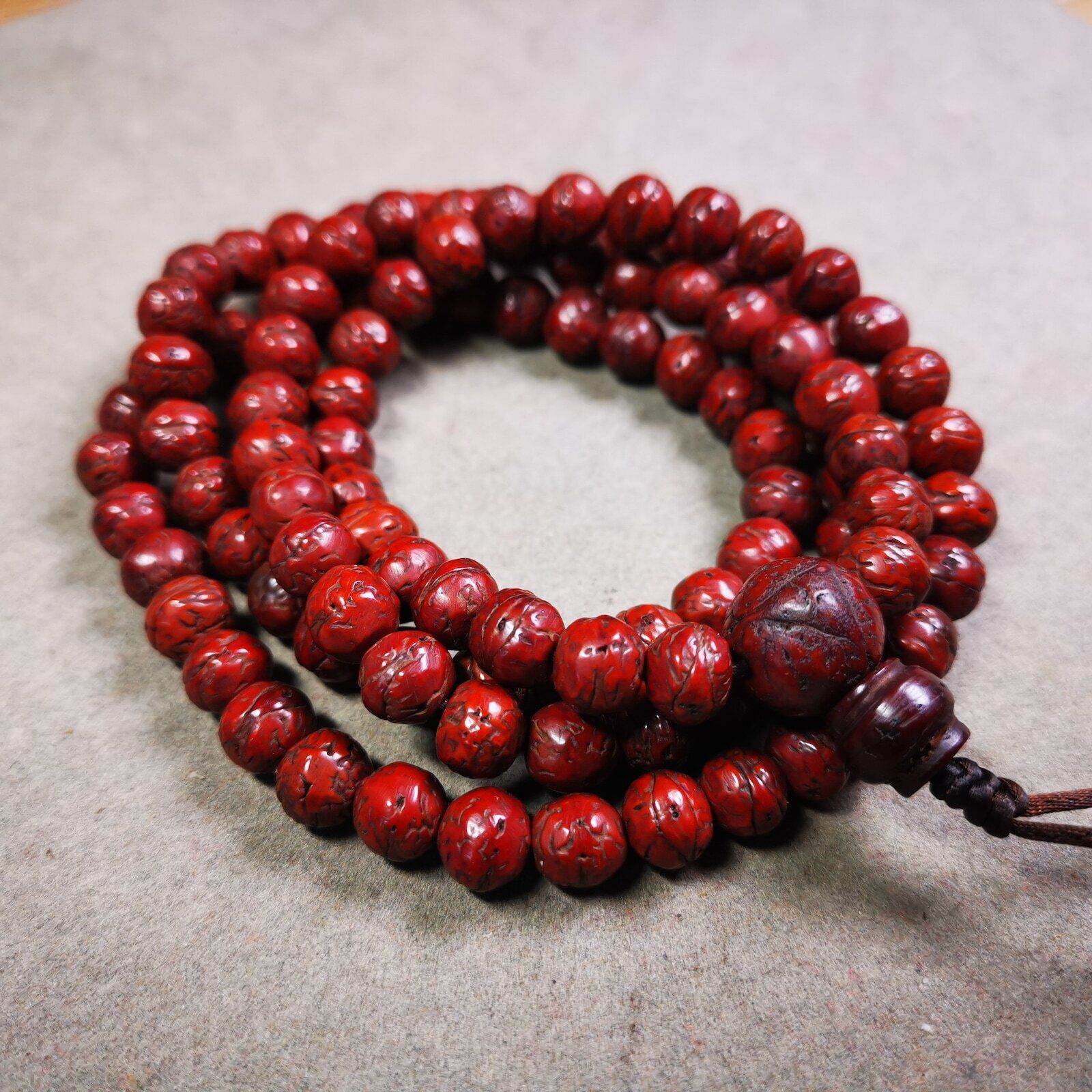 Old Mala,8.5mm Prayer Beads - Gandhanra-ART