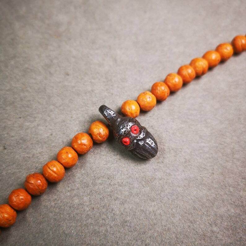 Mala Counter Clip,Skull Bum Counter Clip for Prayer Beads - Gandhanra-ART