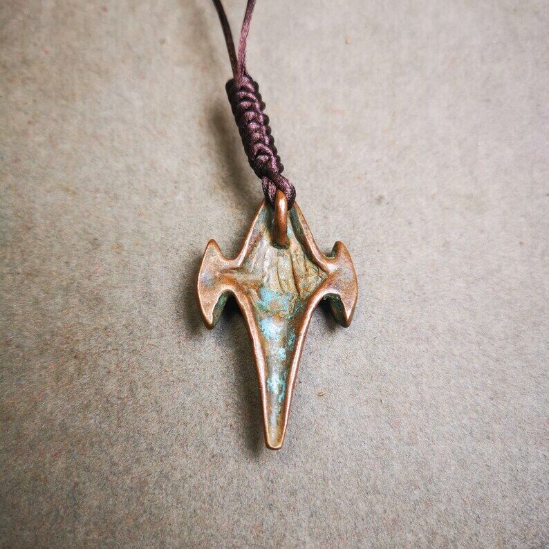 Insignia Vintage Shankha (Concha Divina), colgante de amuleto protector budista tibetano