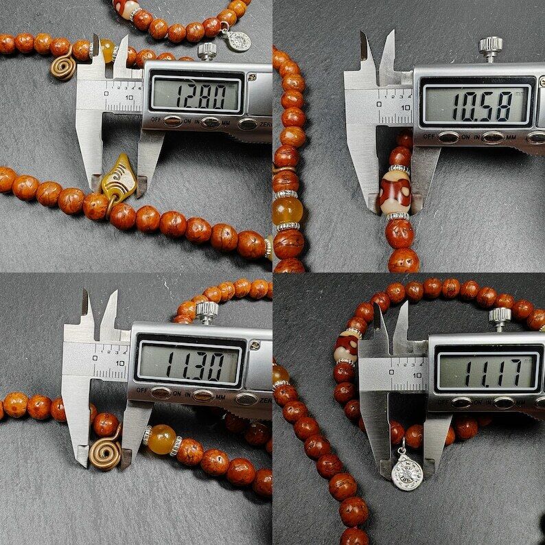 Collar Mala, cuentas de oración de 10 mm