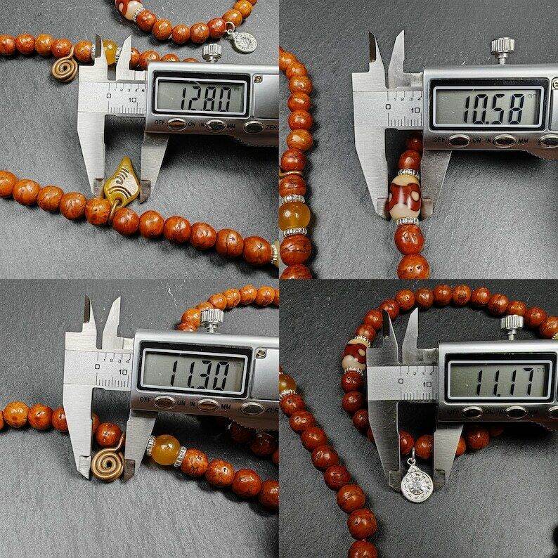 Mala Necklace, 10mm Prayer Beads - Gandhanra-ART