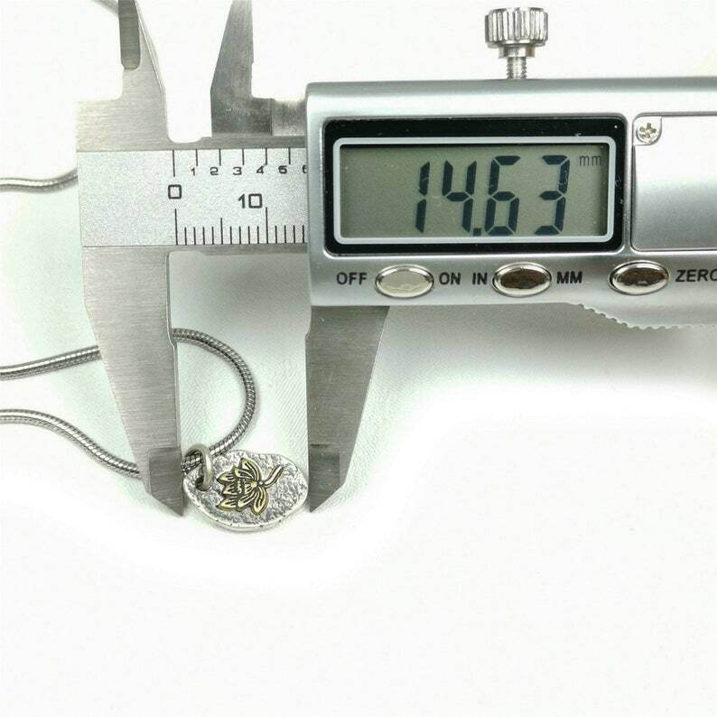 Lucky Charm, Unique Buddhism Lotus,Silver Pendant Amulet - Gandhanra-ART
