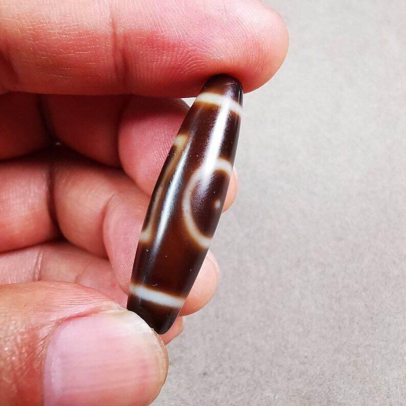 Heaven & Earth Dzi Bead - Gandhanra-ART
