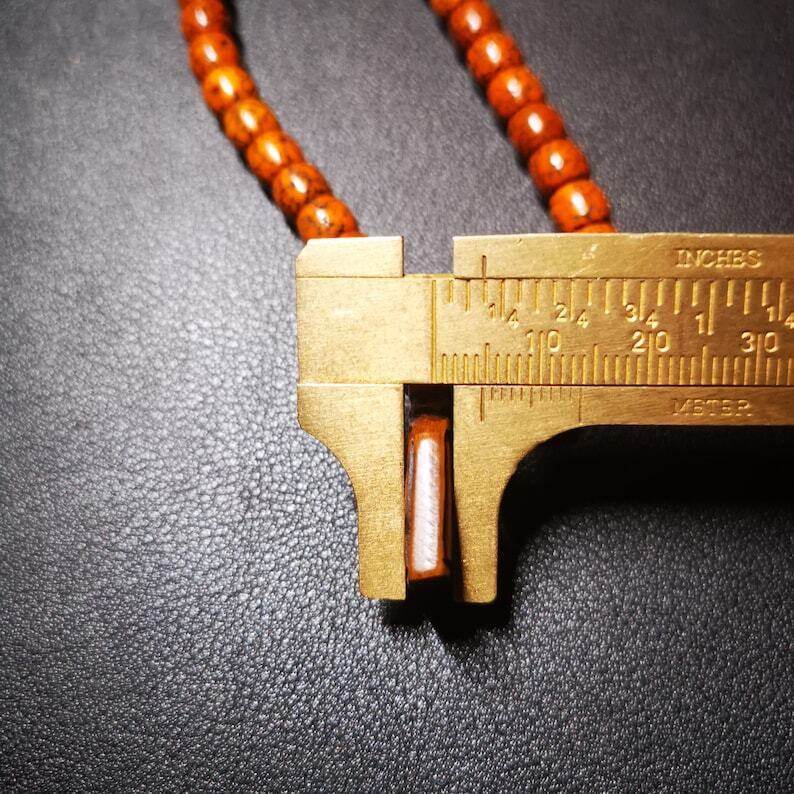 Yak Bone Carved Letter Prayer Bead Pendant - Gandhanra-ART