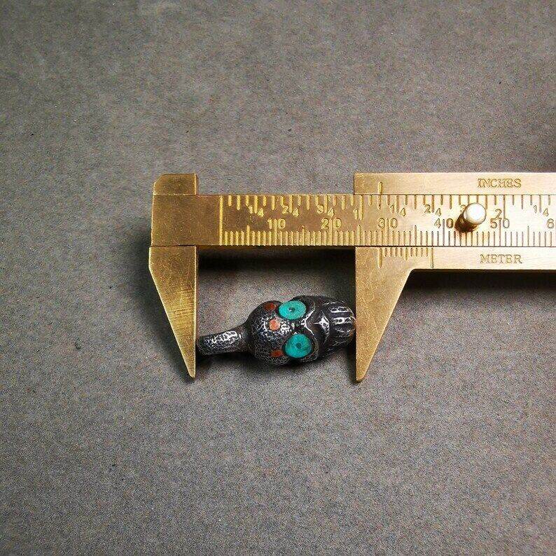 Mala Counter Clip,Skull Bum Counter Clip for Prayer Beads - Gandhanra-ART