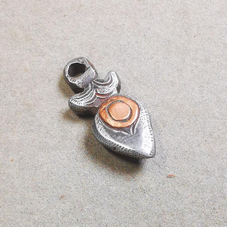 Mala Amulet,Mani Jewel Pendant,1.0" × 0.7"
