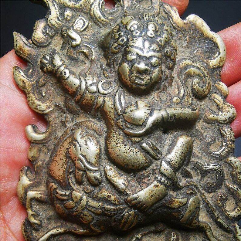 Gandhanra Antique Tibetan Buddhist Statue,Palden Lhamo, Magzor Gyalmo,Shri Devi - Gandhanra-ART