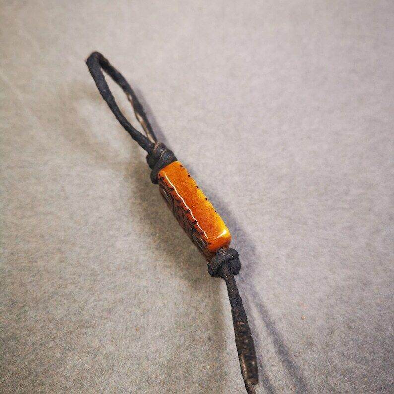 Buddhism Vajra Pendant,Hand Carved Yak Bone Dorje Amulet - Gandhanra-ART