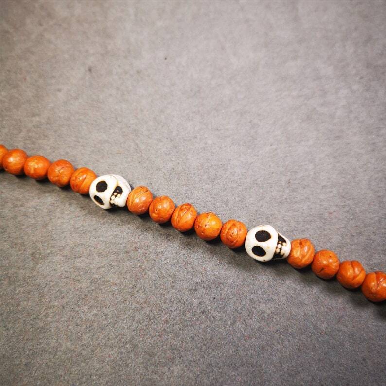Citipati Skull Marker Beads 0.4"×0.47"