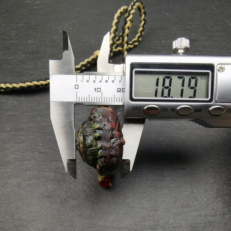 Old Tibetan Tsa Tsa Mold Amulet, Scorpion Guru of Padmasambhava