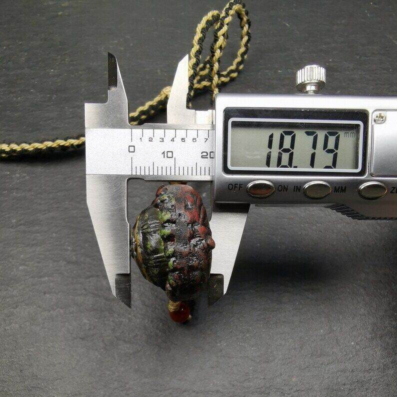 Old Tibetan Tsa Tsa Amulet, Scorpion Guru of Padmasambhava,Scorpion Terma Amulet - Gandhanra-ART