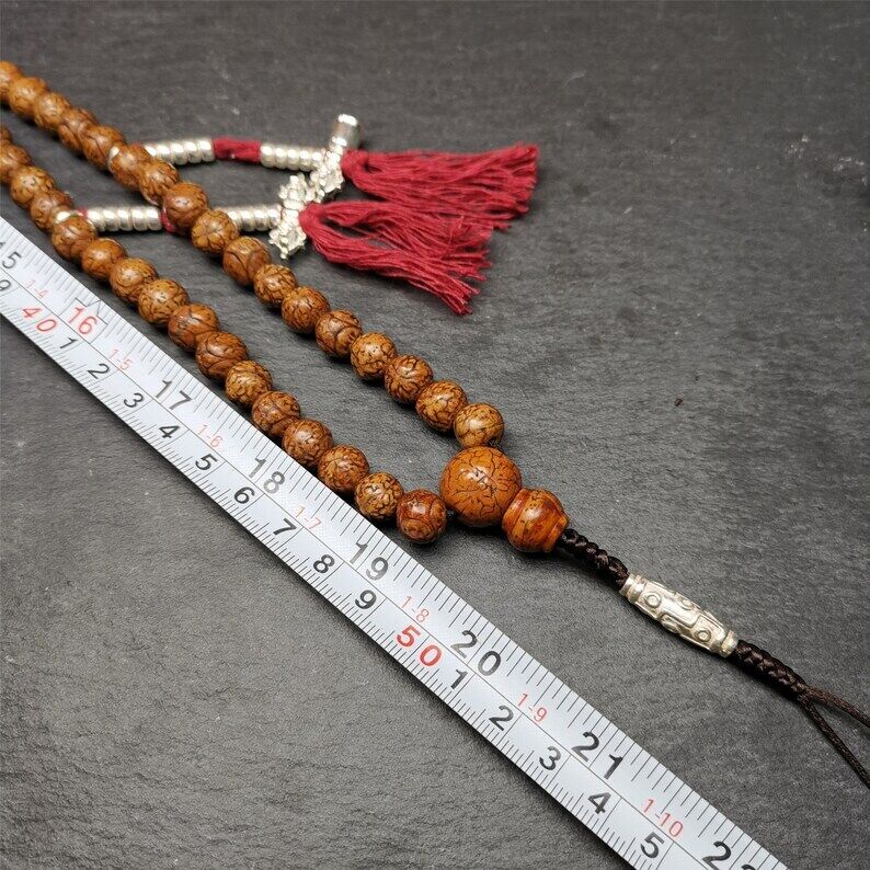 108 Dragon Eyes Bodhi Prayer Beads 0.35"