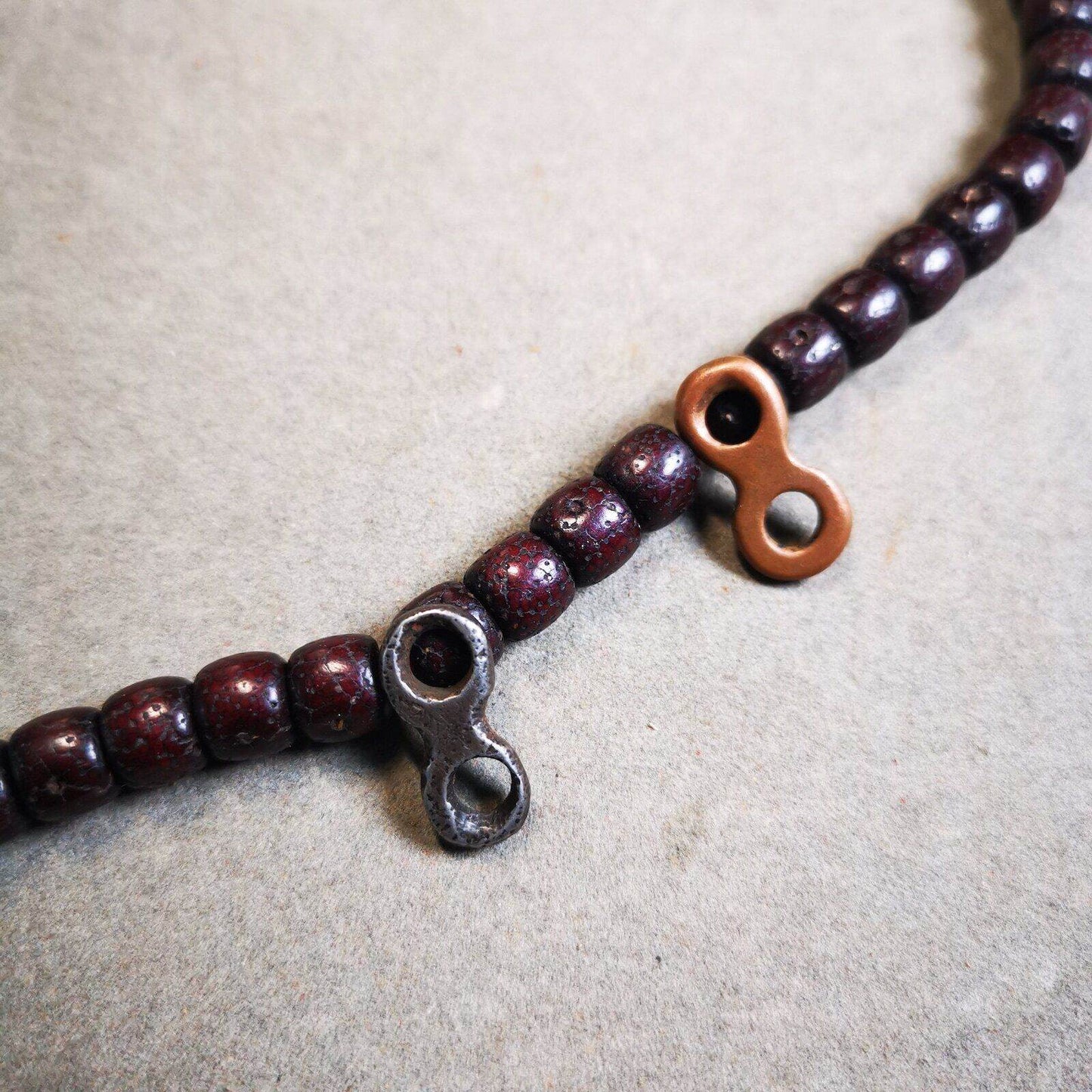 Old Mala Clip, Mala Pendant Connecting Ring - Gandhanra-ART