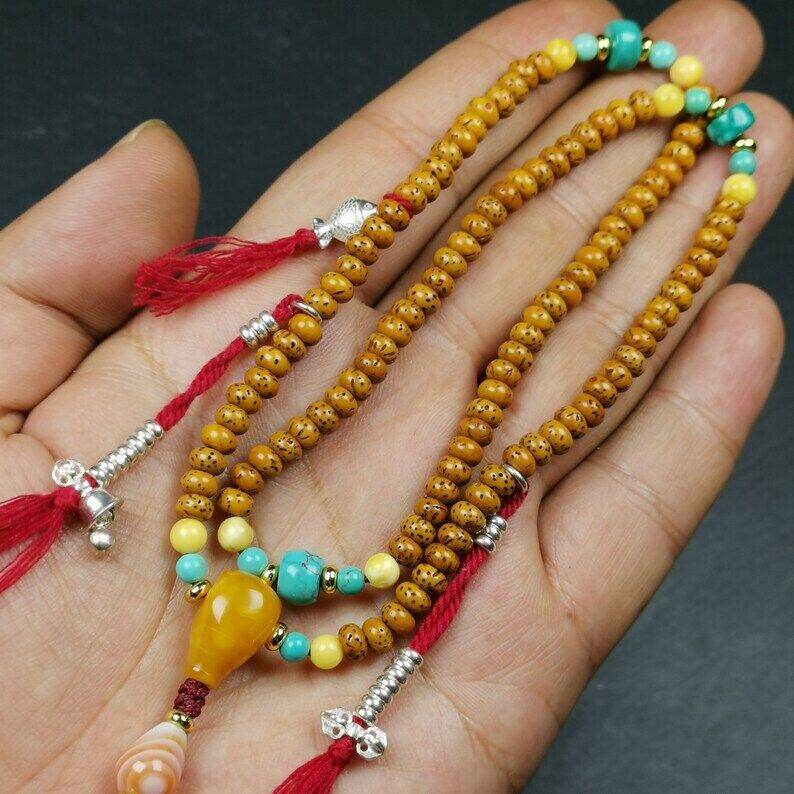 5mm Mini Size Lotus Seed Mala - Gandhanra-ART